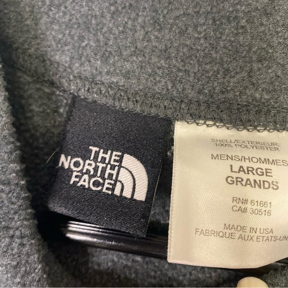 Men's The North Face Pull Over Gray Sweater Hiking Outdoors Size Large Crew Neck - Picture 6 of 11